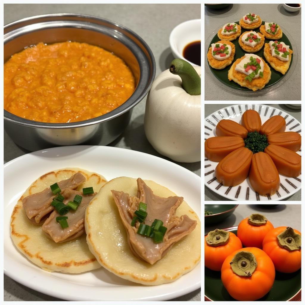 Tổng hợp các món ăn đặc trưng của Hàn Quốc vào tháng 9, bánh xèo, khoai lang tẩm đường, hồng chín