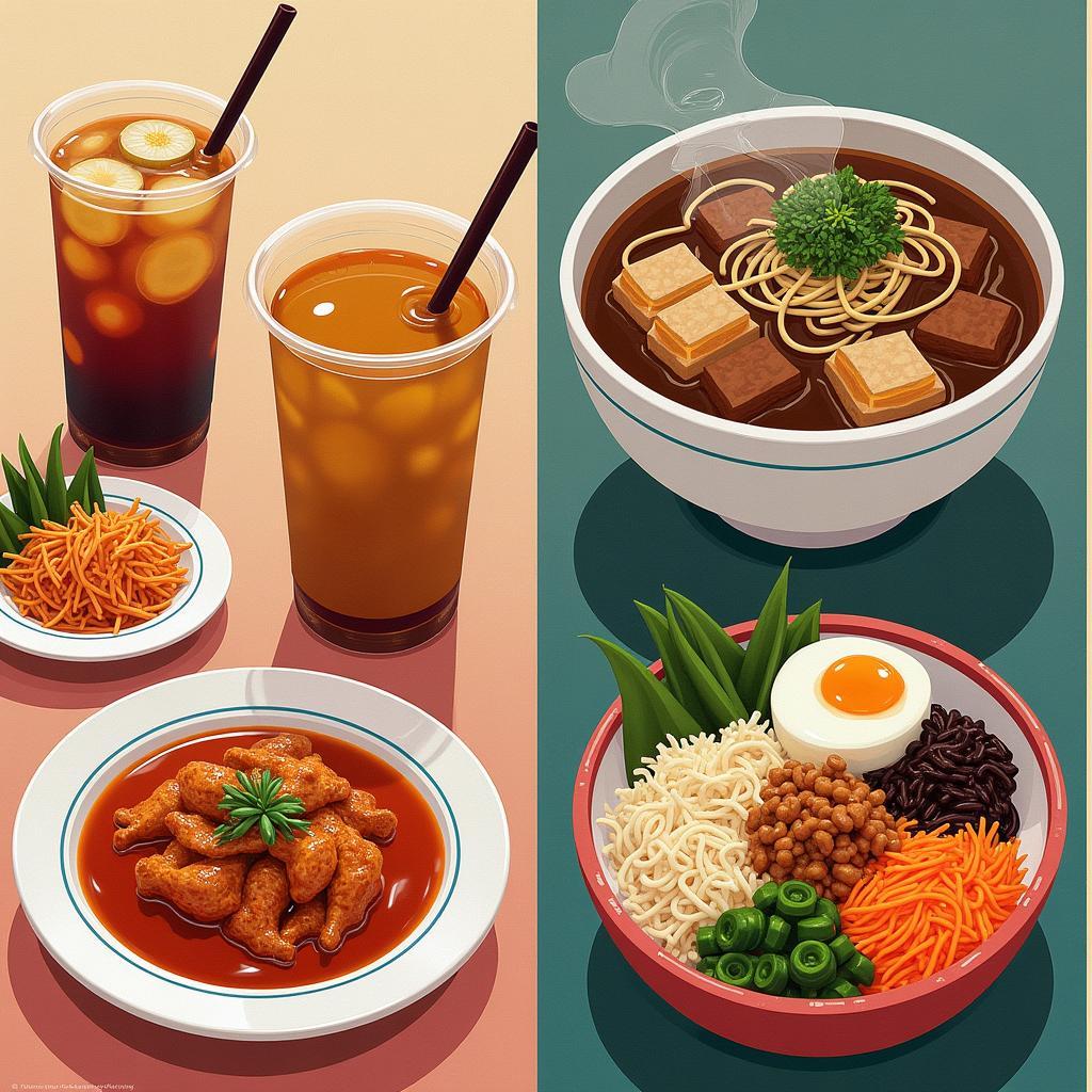 Ẩm thực Đài Loan và Hàn Quốc, so sánh hình ảnh ẩm thực Đài Loan và Hàn Quốc để du khách dễ hình dung