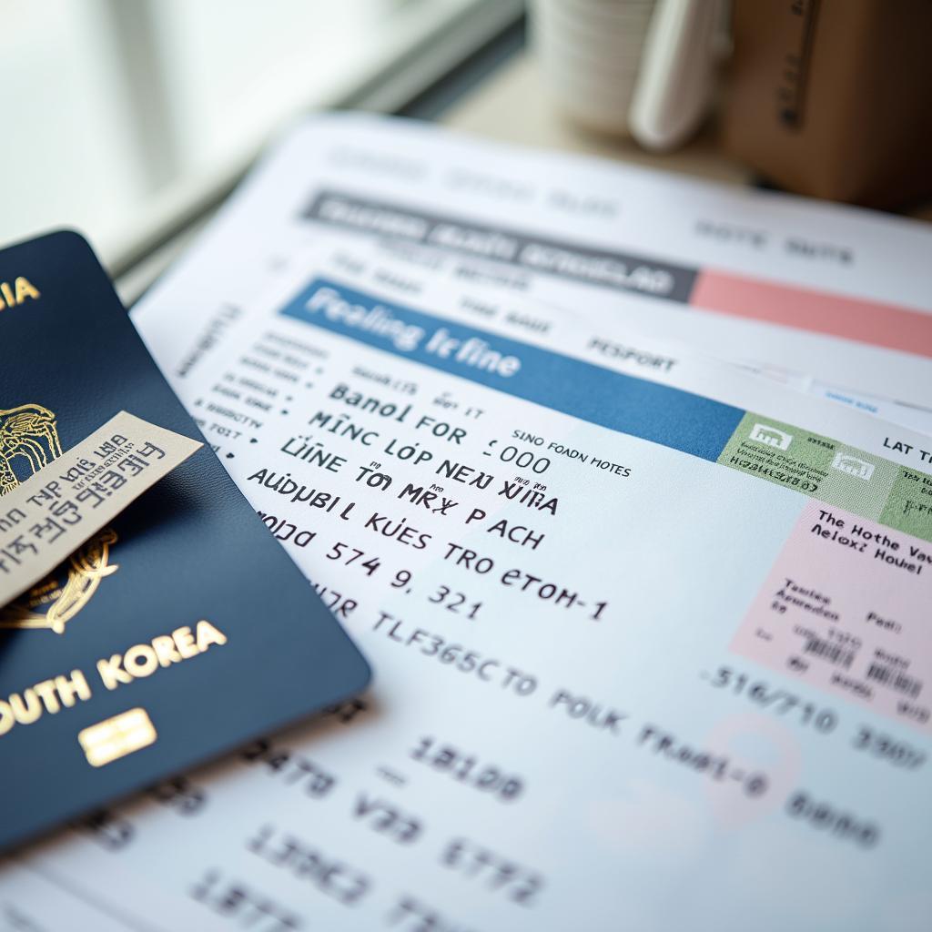 Giấy tờ cần thiết khi đi du lịch Hàn Quốc