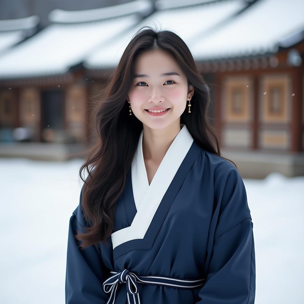 Hanbok cách tân du lịch Hàn Quốc tháng 12 ấm áp