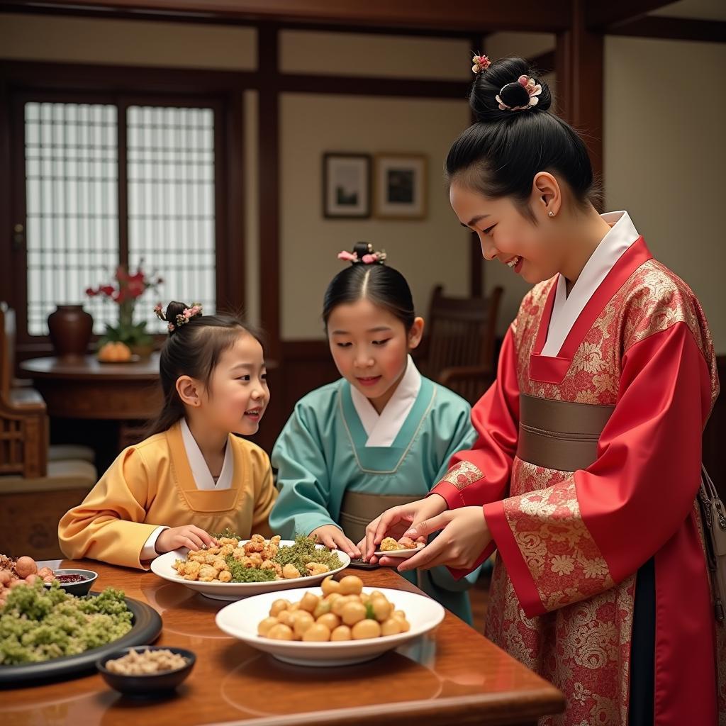 Hanbok truyền thống Hàn Quốc dịp Tết Nguyên Đán