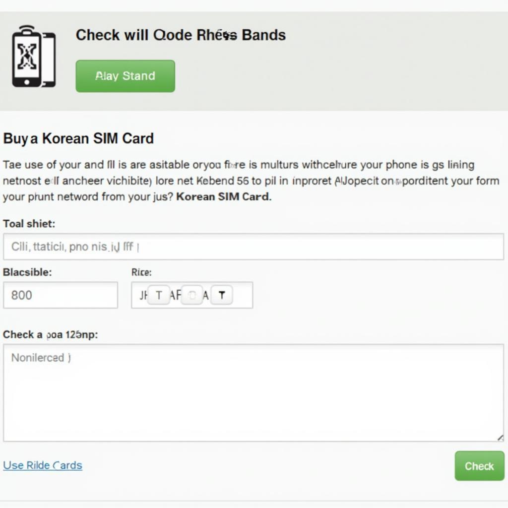 Kiểm tra băng tần điện thoại trước khi mua sim du lịch Hàn Quốc, đảm bảo tương thích để dùng tốt