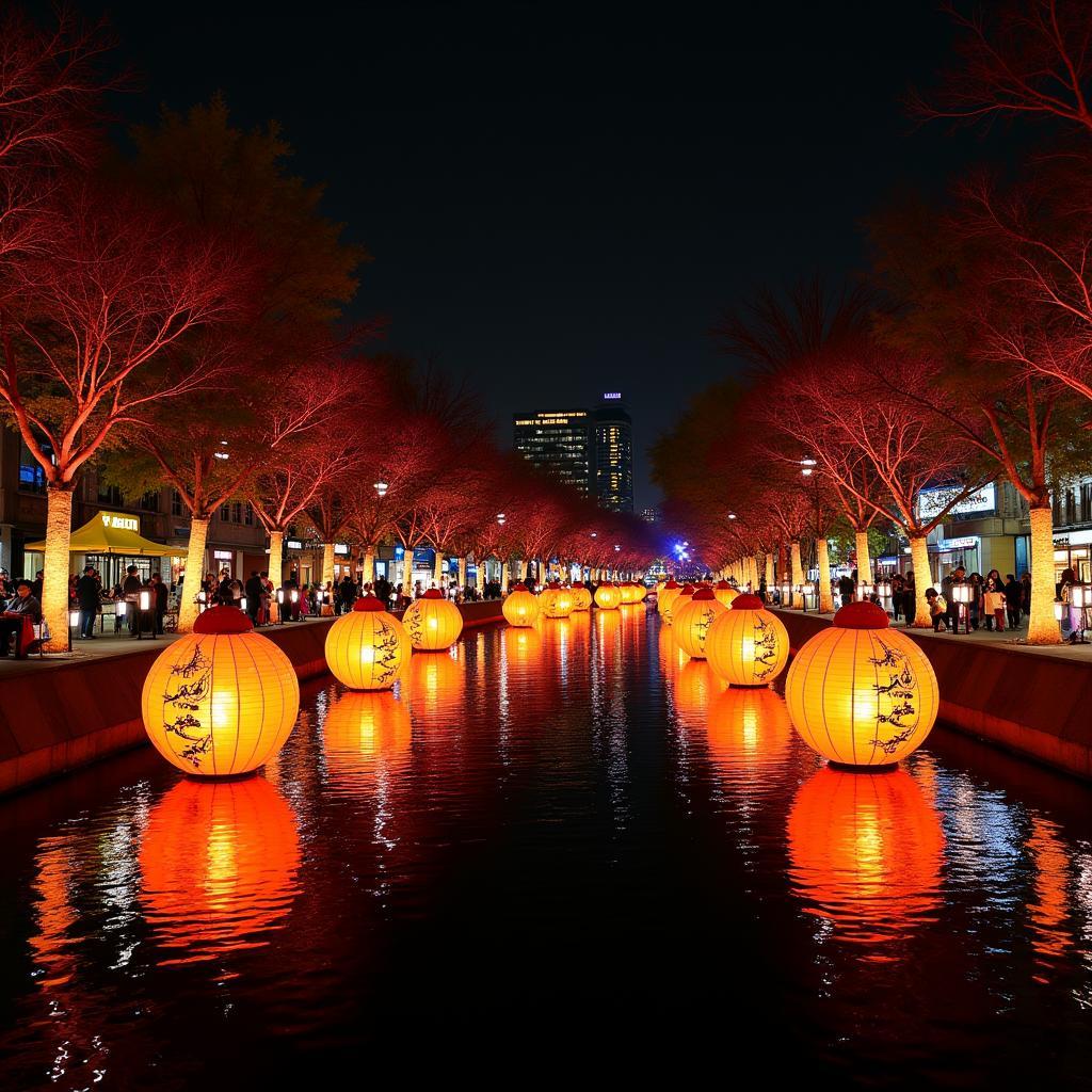 lễ hội đèn lồng seoul tháng 5