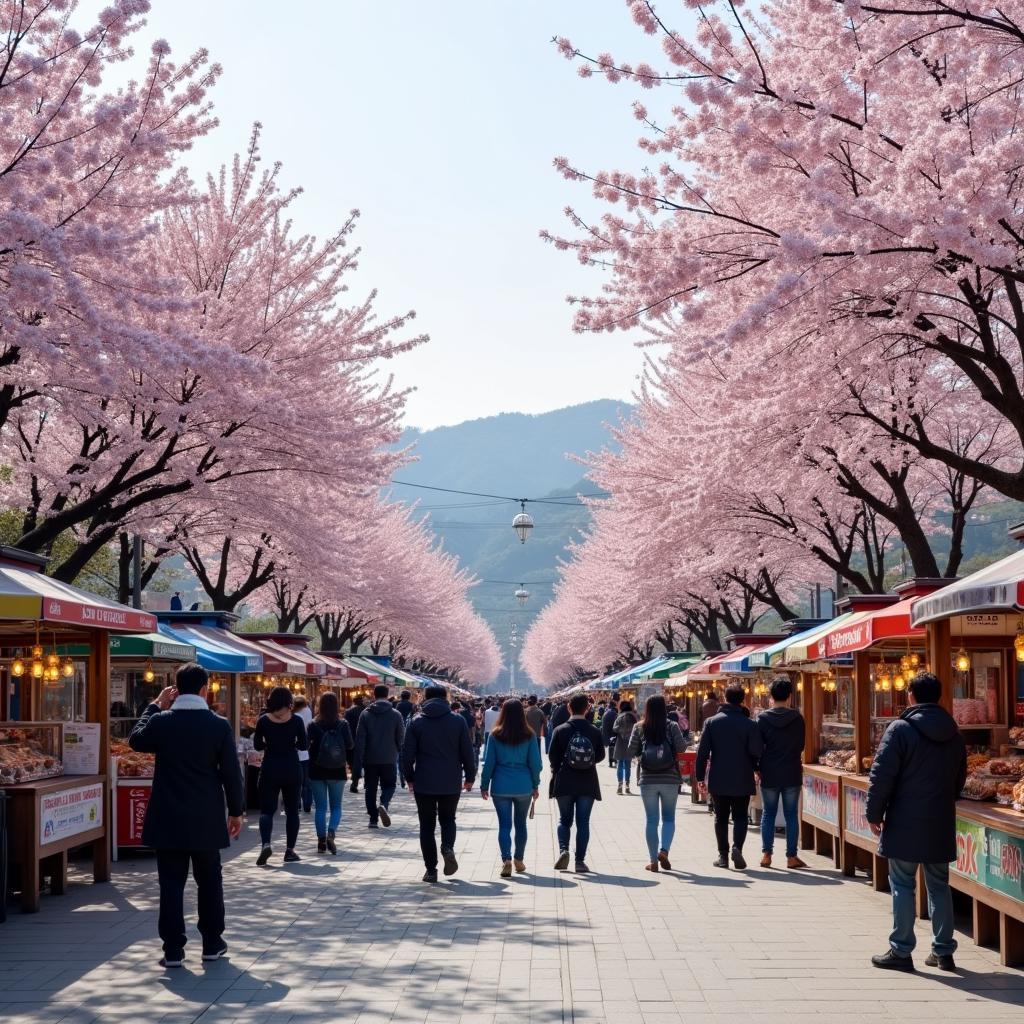 Lễ hội hoa anh đào Jinhae Gunhangje, Hàn Quốc
