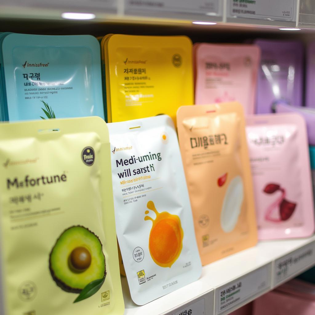 Mat nạ giấy Hàn Quốc đa dạng mẫu mã, thương hiệu