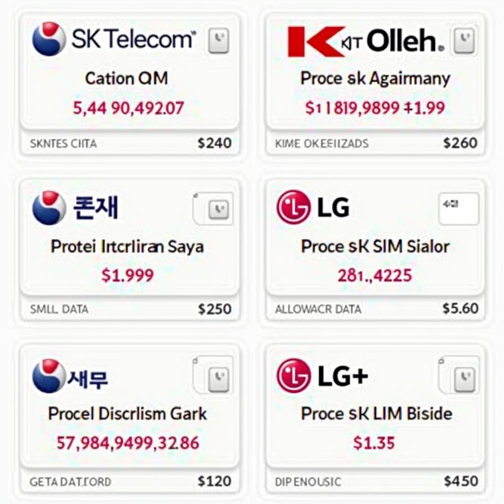 Sim du lịch Hàn Quốc các loại phổ biến, so sánh data, thời hạn, nhà mạng, giá cả