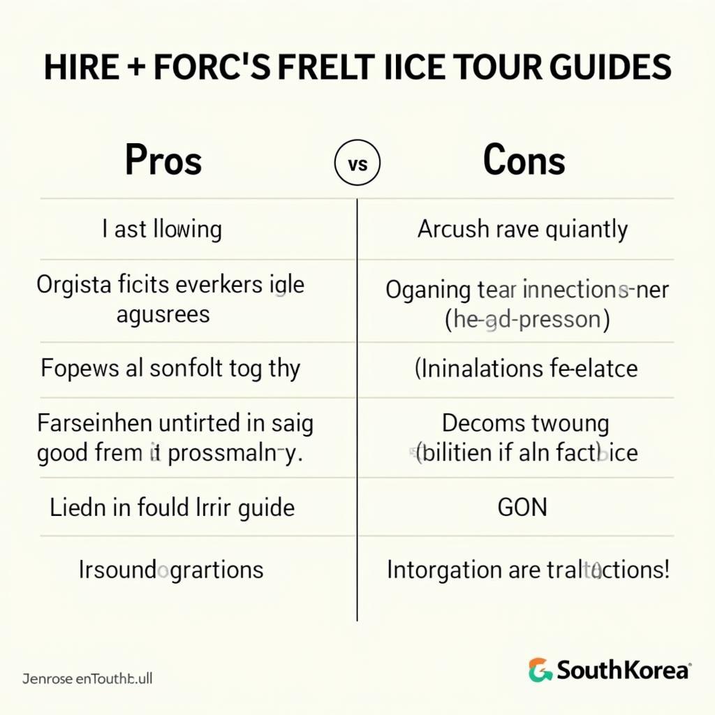 So sánh ưu nhược điểm khi thuê hướng dẫn viên du lịch tự do và thuê qua công ty du lịch ở Hàn Quốc