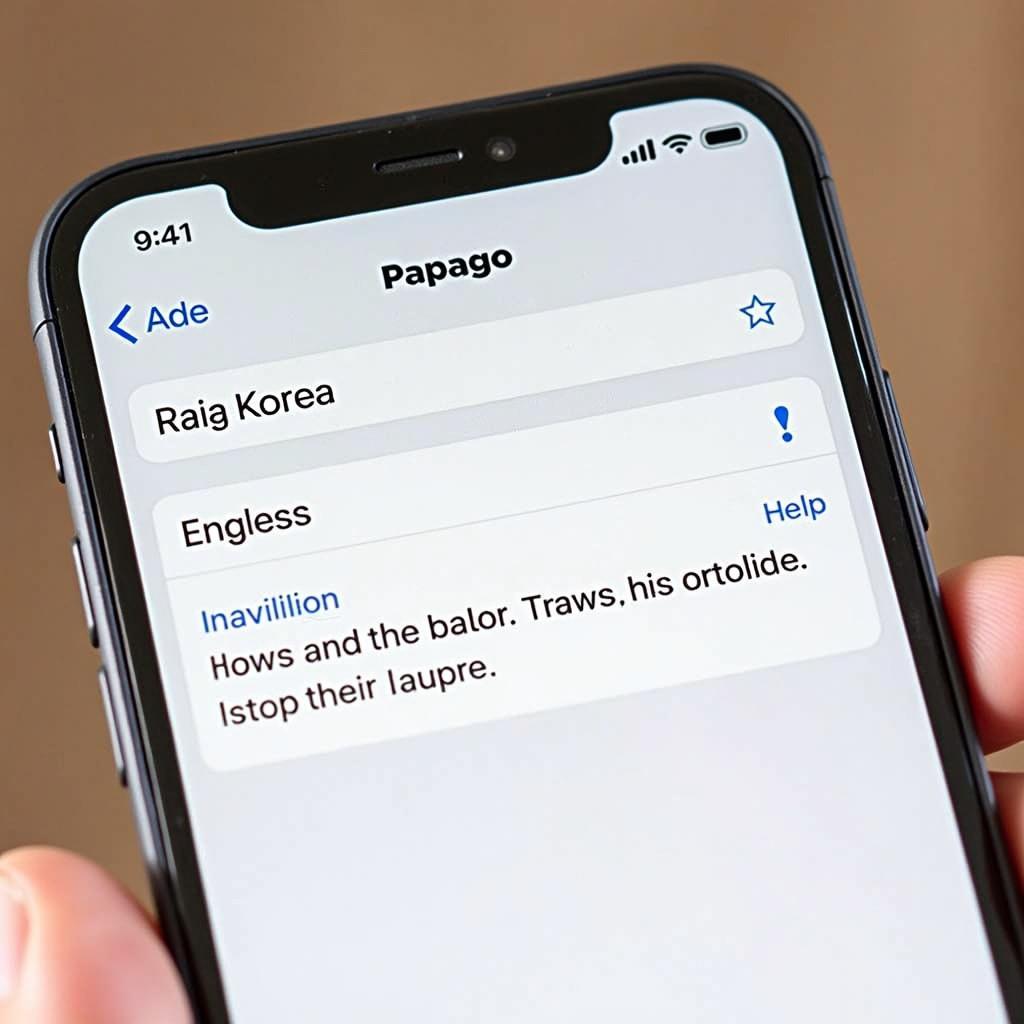 Ứng dụng Papago dịch tiếng Hàn sang tiếng Anh